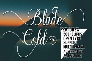 Blade Cold: A Sophisticated Script Font for Modern Web Design