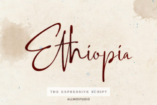 Ethiopia Font: Authentic Handwritten Charm for Web Design