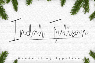Indah Tulisan Font: Charming Handwriting for Crafters