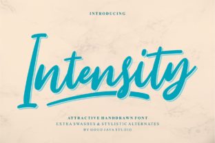 Intensity Font: Bold Handwritten Style for Web Design