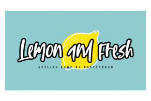Lemon and Fresh: A Handwritten Font for Eye-Catching Designs