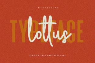 Lottus: A Handwritten Font for Elegant Editorial Design