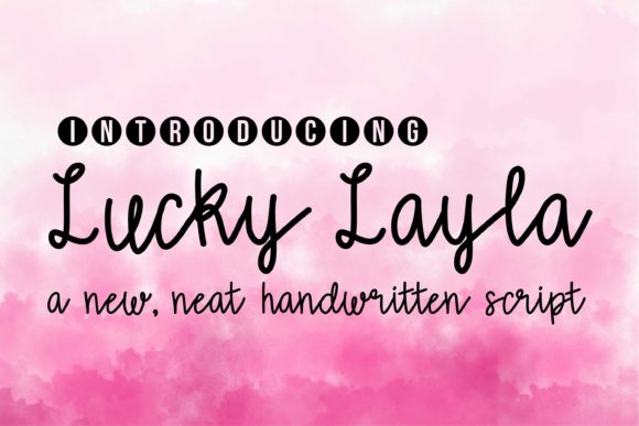 Lucky Layla Font: A Handwritten Typeface for Campaigns