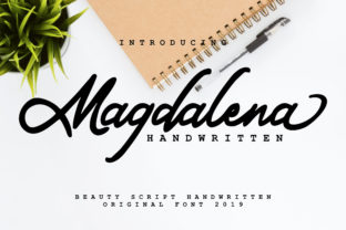 Magdalena Font: A Light Handwritten Typeface for Crafters