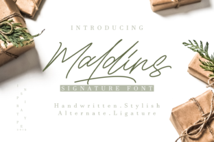 Maldins Font: A Handwritten Typeface for Editorial Design