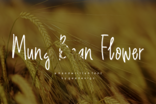 Mung Bean Flower Font: Elevating Small Business Branding