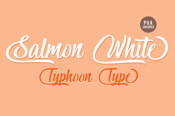 Salmon White Font: Playful Type for Campaign Visuals