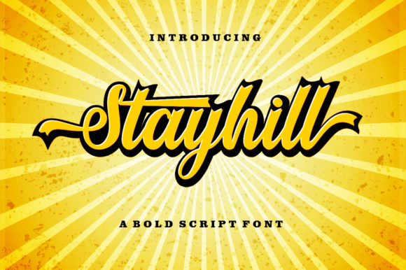 Stayhill Font: Bold Script Typography for Web Design